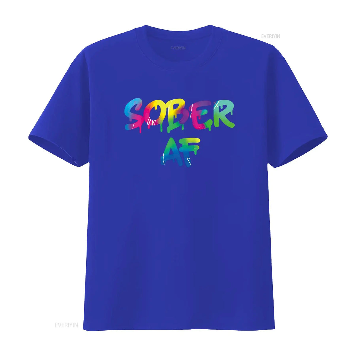 Funny Sobriety gift 12 Step Program Sober AF T Shirt vintage Washed homme designer clothes Comfortable Breathable Stylish