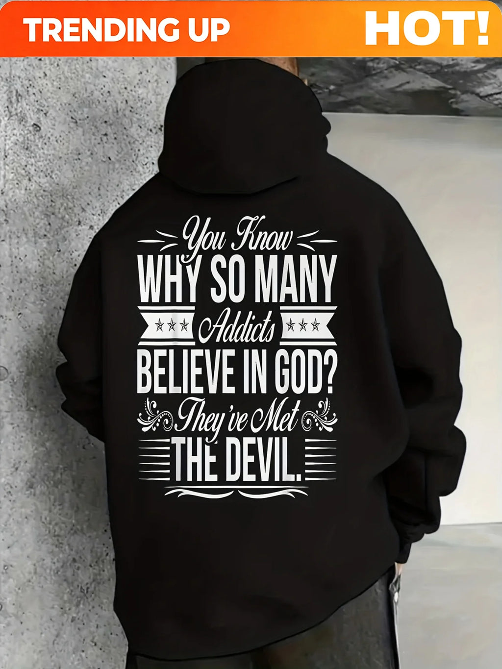 Customization Classic Black Pullover Hoodie Designed For Addiction Recovery And Sobriety, Featuring A Kangaroo Pocket And Made F