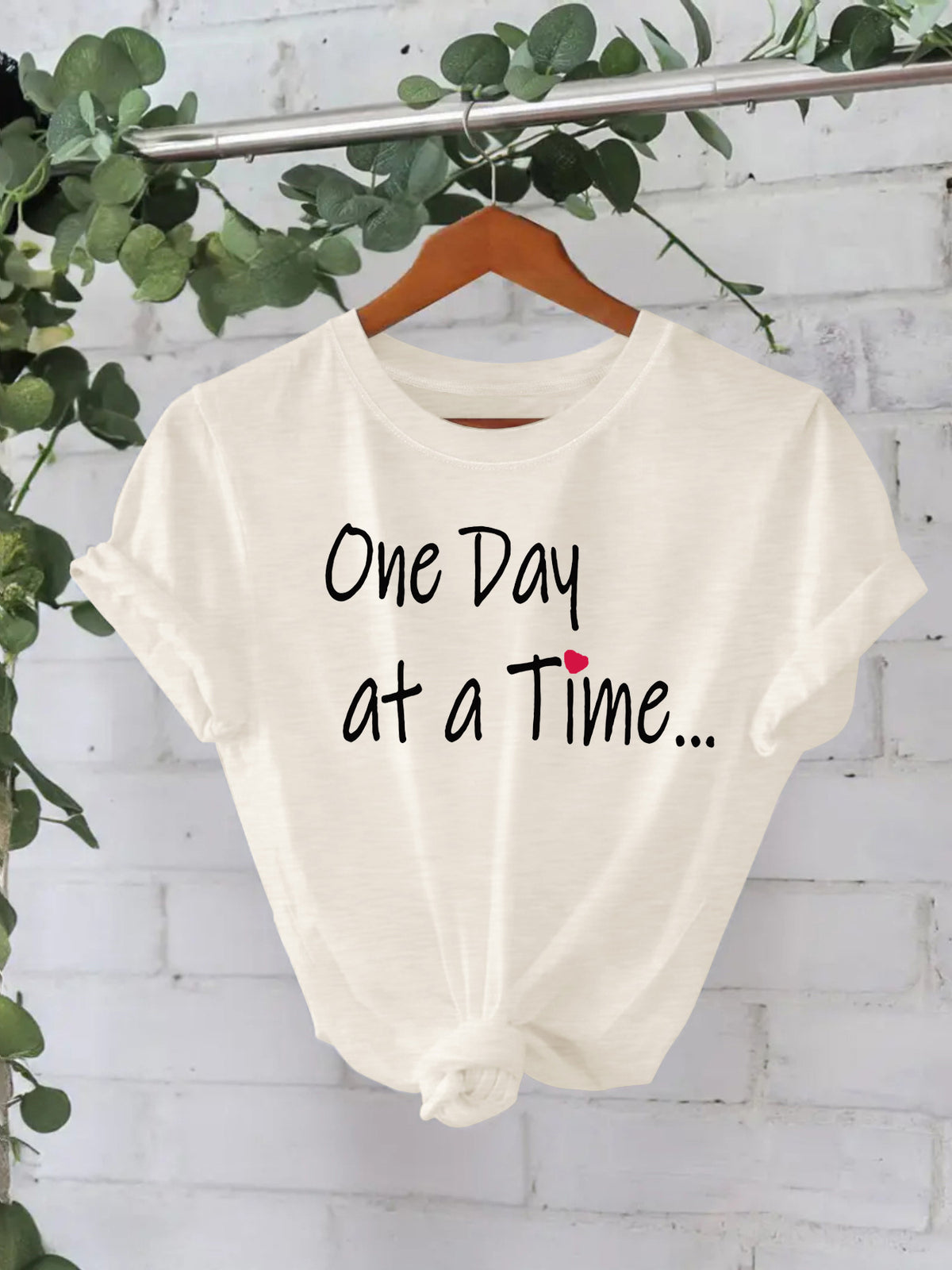 One Day at a Time Printed Tee | Recovery Apparel