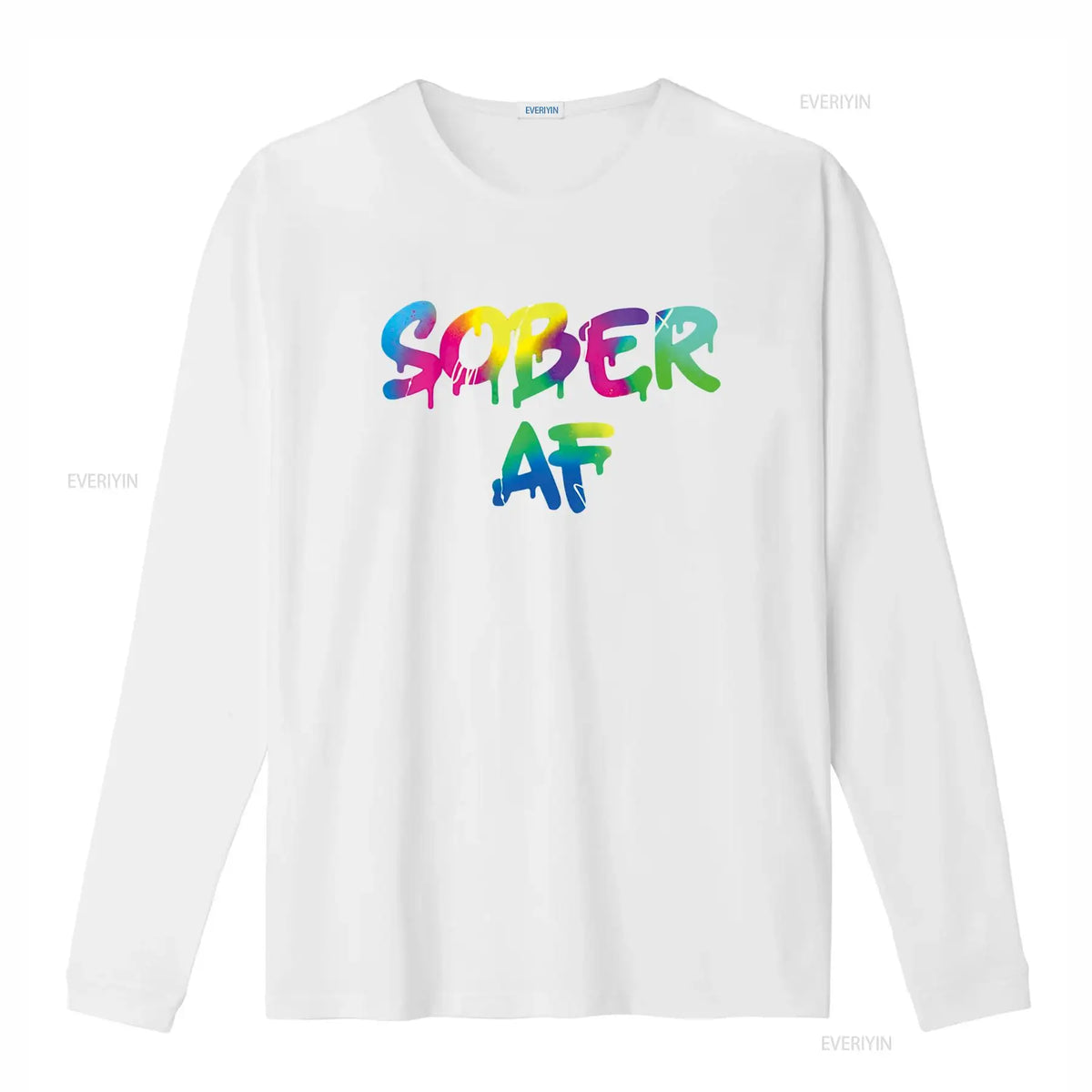 Funny Sobriety gift 12 Step Program Sober AF T Shirt vintage Washed homme designer clothes Comfortable Breathable Stylish