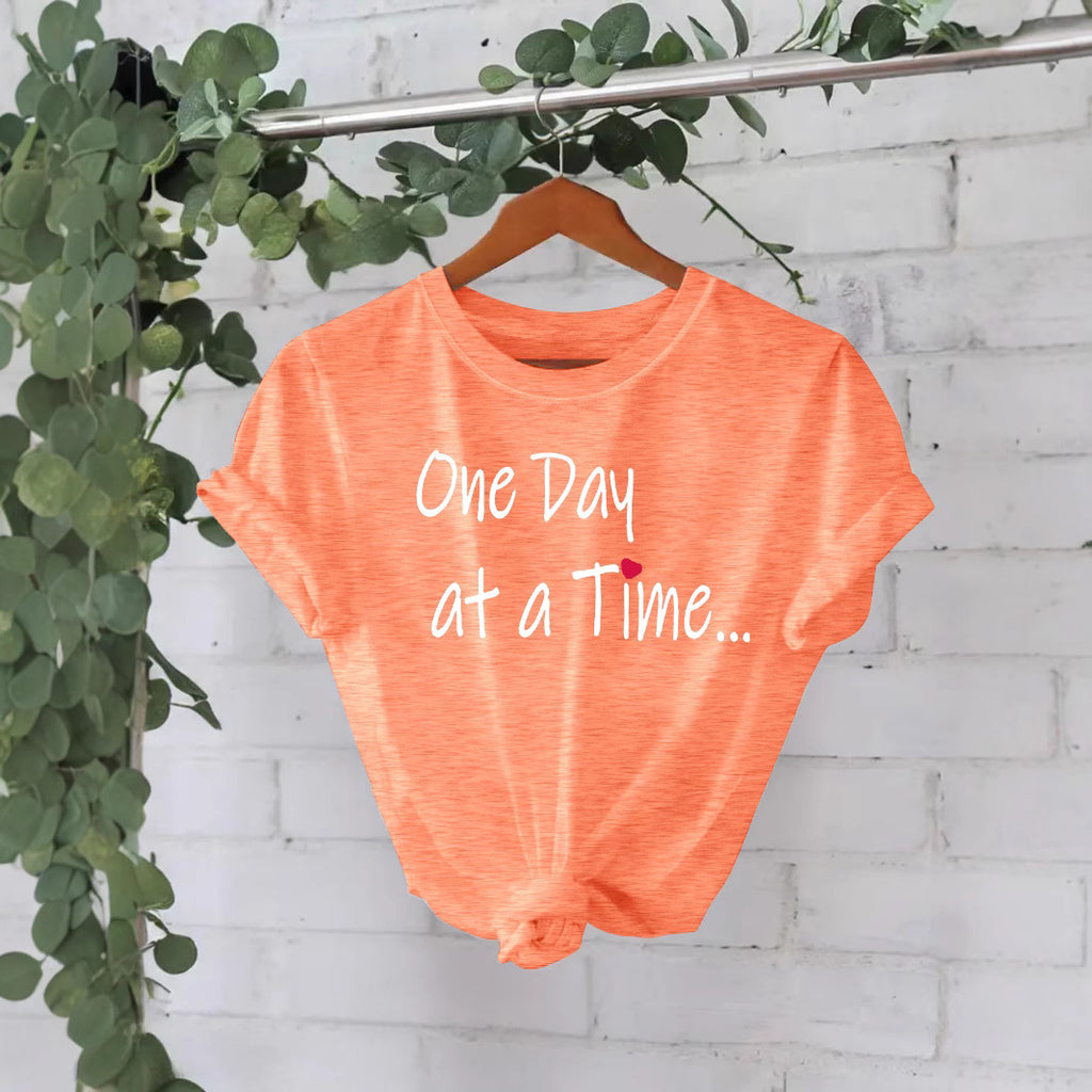 One Day at a Time Printed Tee | Recovery Apparel