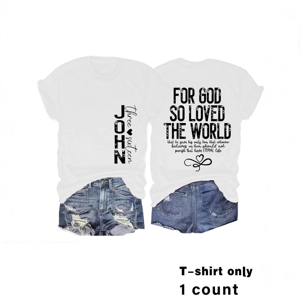 Alphabet Slogan Short Sleeve Tee | Recovery Apparel