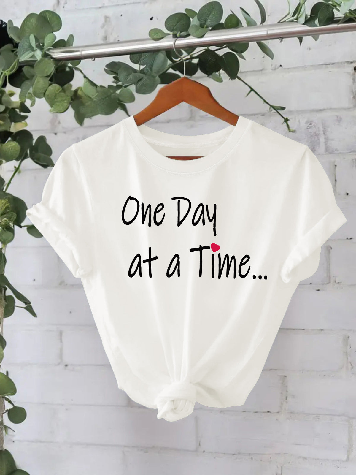 One Day at a Time Printed Tee | Recovery Apparel
