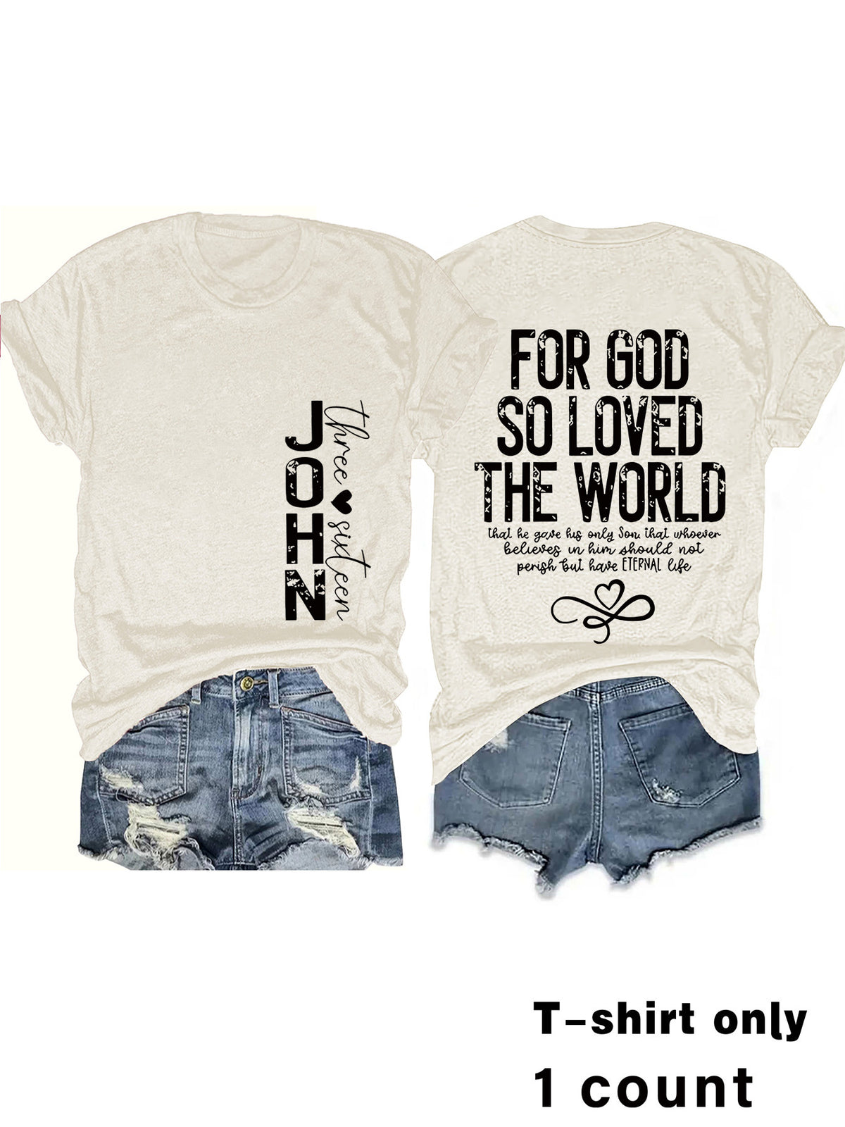 Alphabet Slogan Short Sleeve Tee | Recovery Apparel