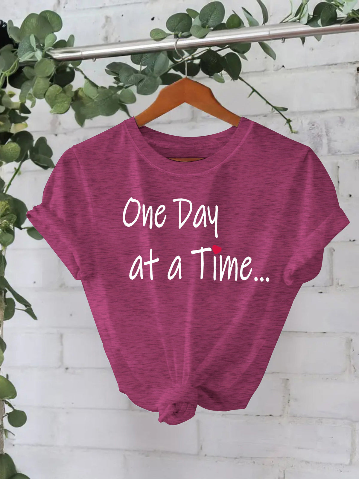 One Day at a Time Printed Tee | Recovery Apparel