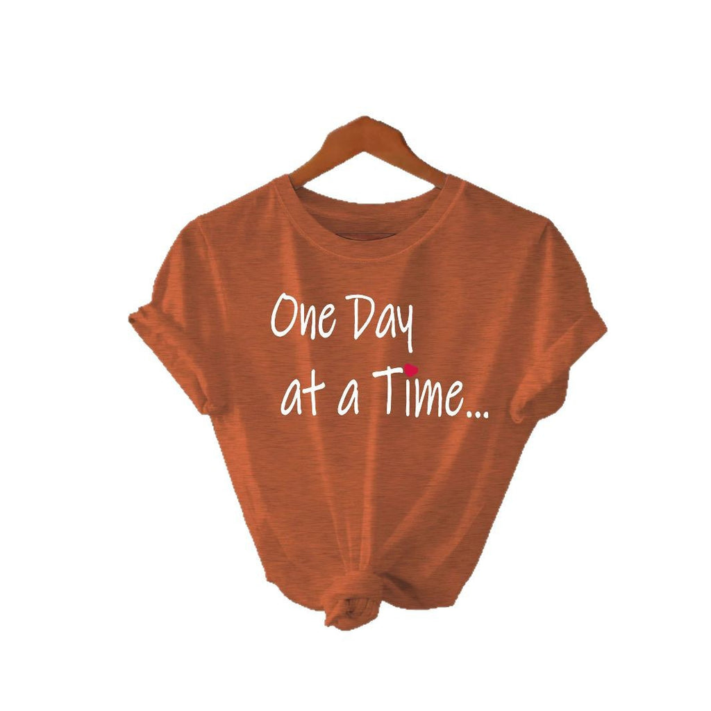 One Day at a Time Printed Tee | Recovery Apparel