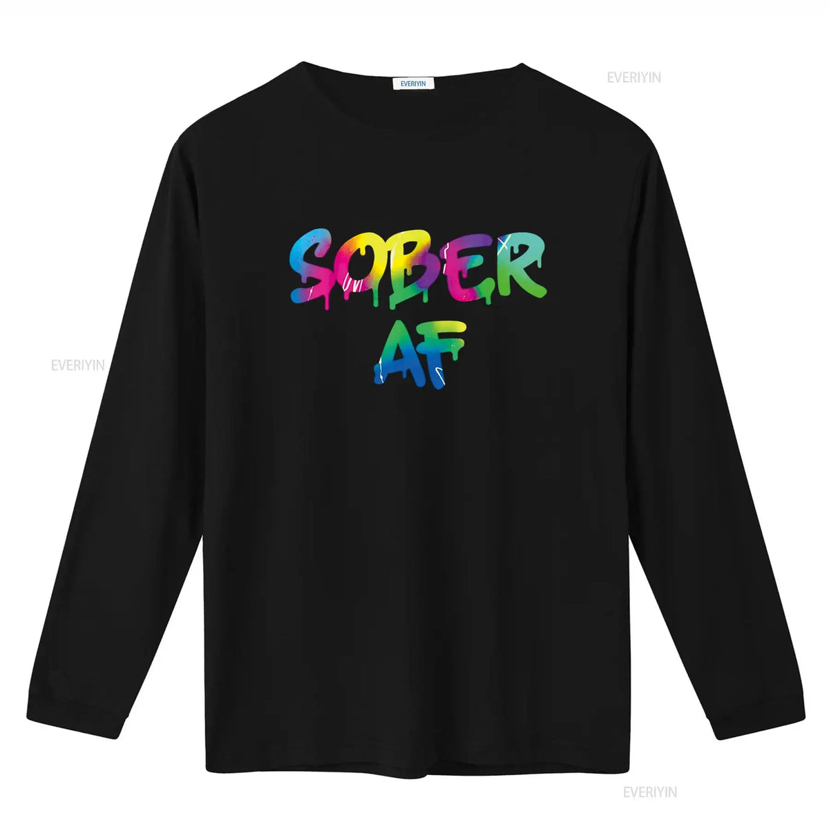Funny Sobriety gift 12 Step Program Sober AF T Shirt vintage Washed homme designer clothes Comfortable Breathable Stylish