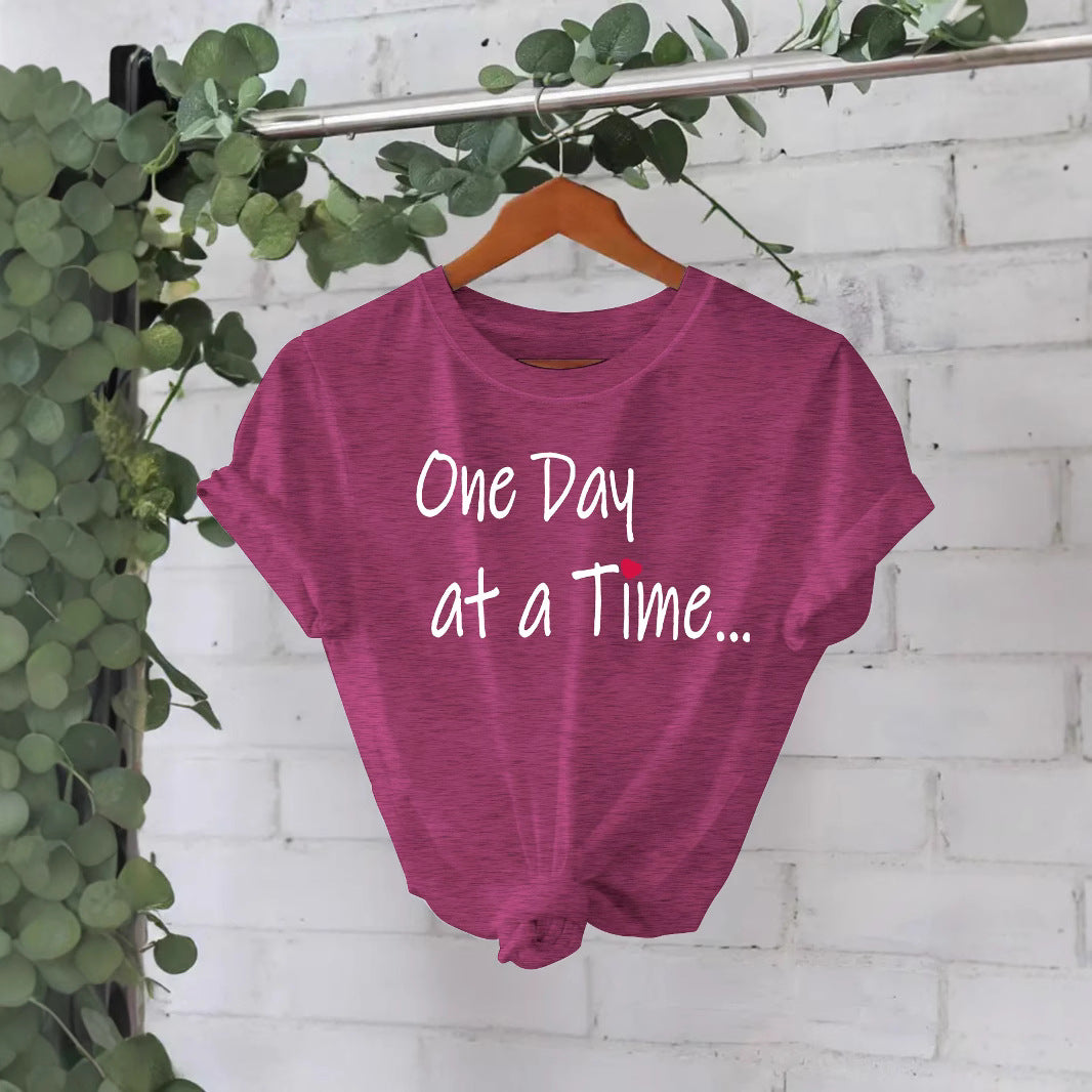 One Day at a Time Printed Tee | Recovery Apparel