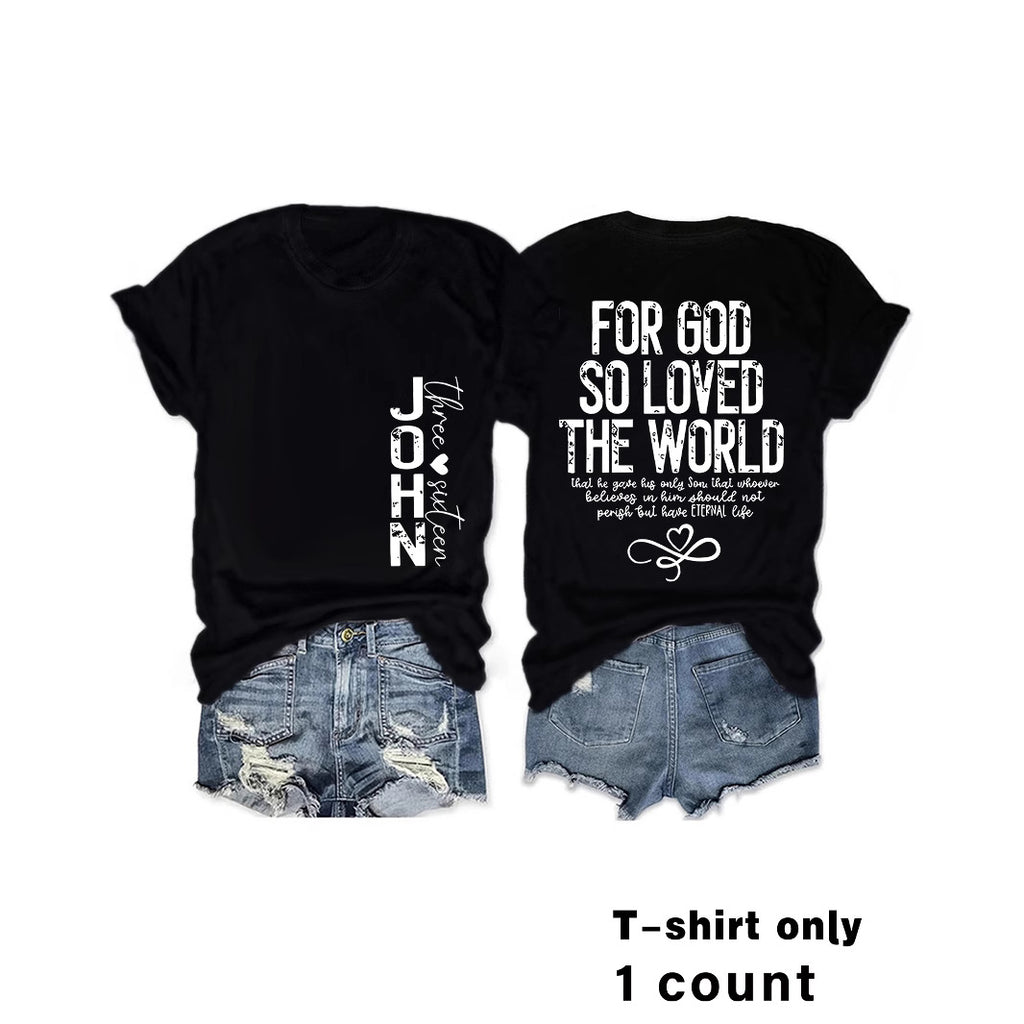 Alphabet Slogan Short Sleeve Tee | Recovery Apparel