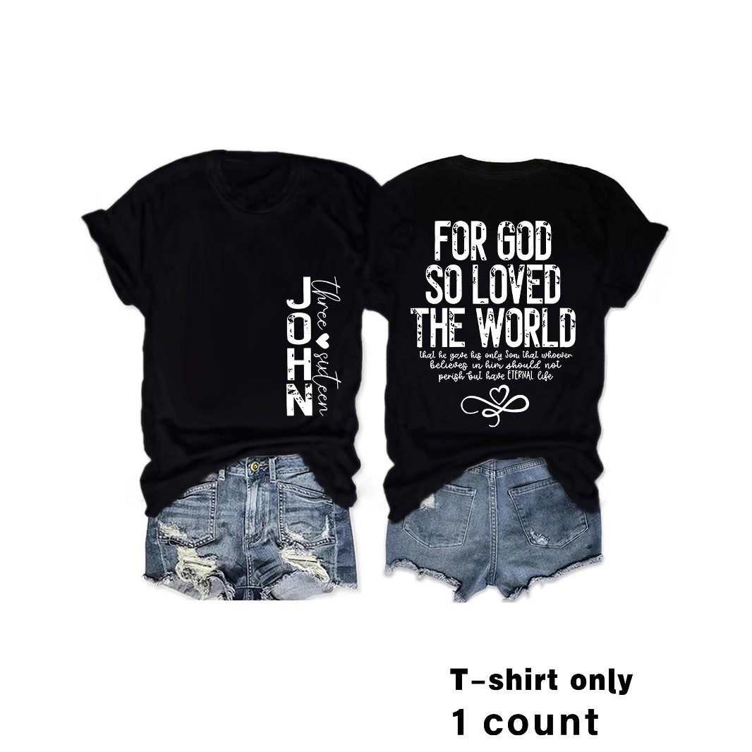Alphabet Slogan Short Sleeve Tee | Recovery Apparel