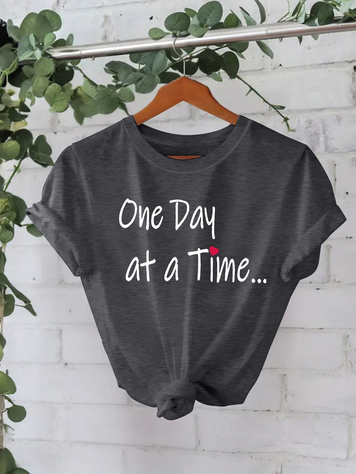 One Day at a Time Printed Tee | Recovery Apparel