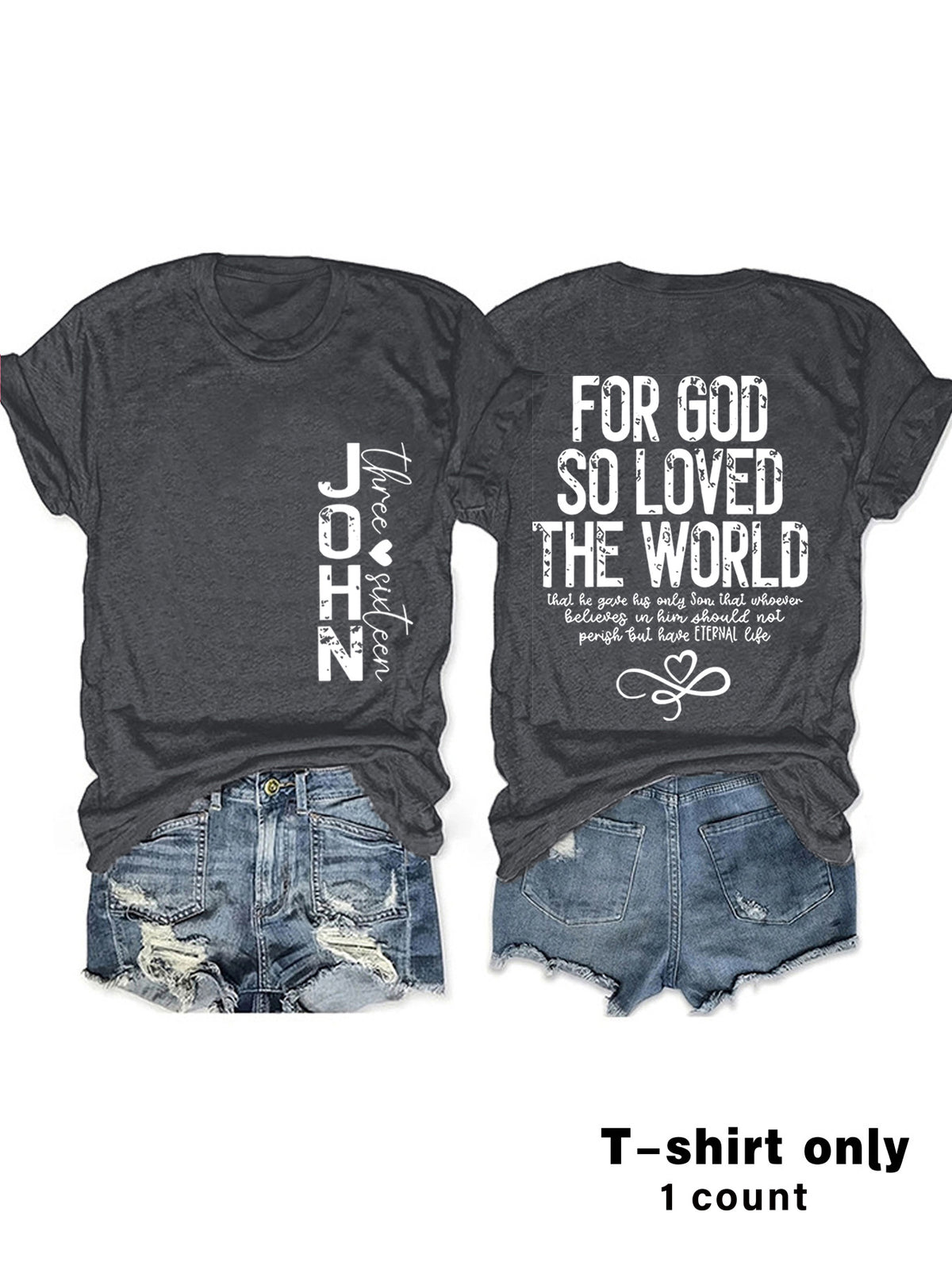 Alphabet Slogan Short Sleeve Tee | Recovery Apparel