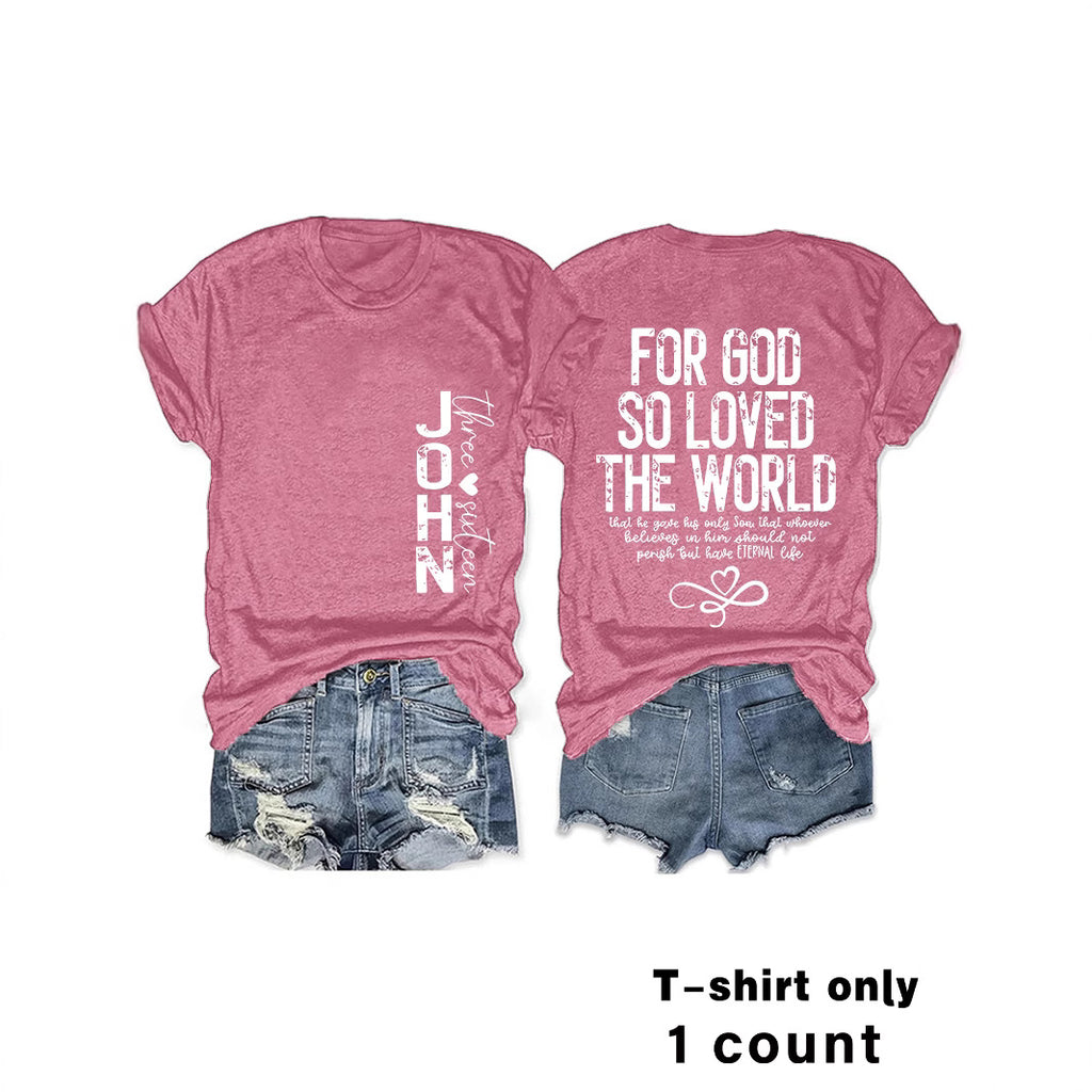 Alphabet Slogan Short Sleeve Tee | Recovery Apparel