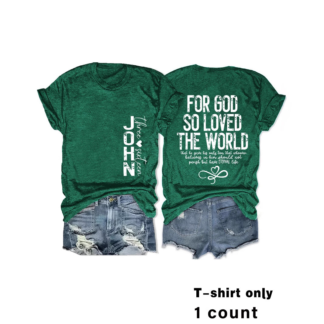 Alphabet Slogan Short Sleeve Tee | Recovery Apparel
