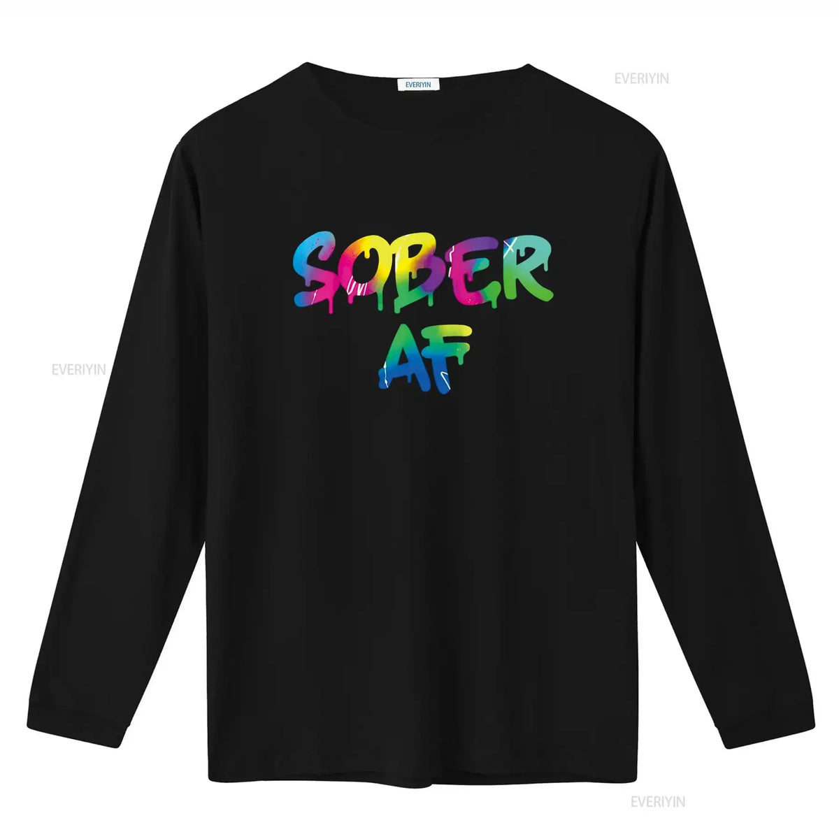 Funny Sobriety gift 12 Step Program Sober AF T Shirt vintage Washed homme designer clothes Comfortable Breathable Stylish