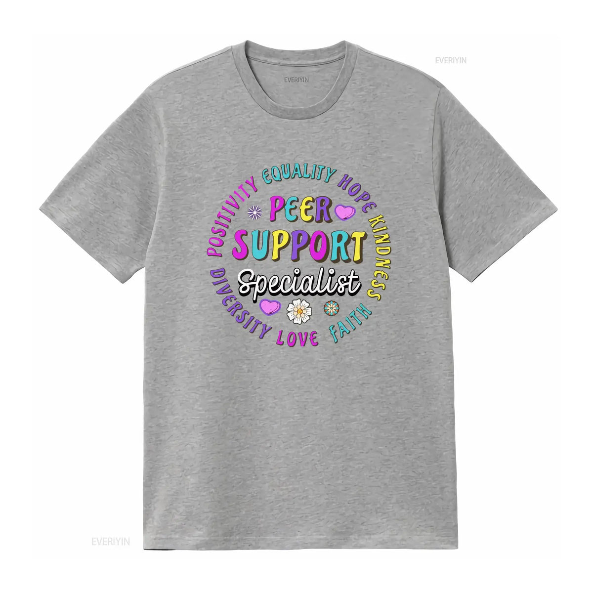 Recovery Sobriety Peer Support Specialist T Shirt vintage Washed Stretched designer clothes Versatile graphic Stylish Slightly