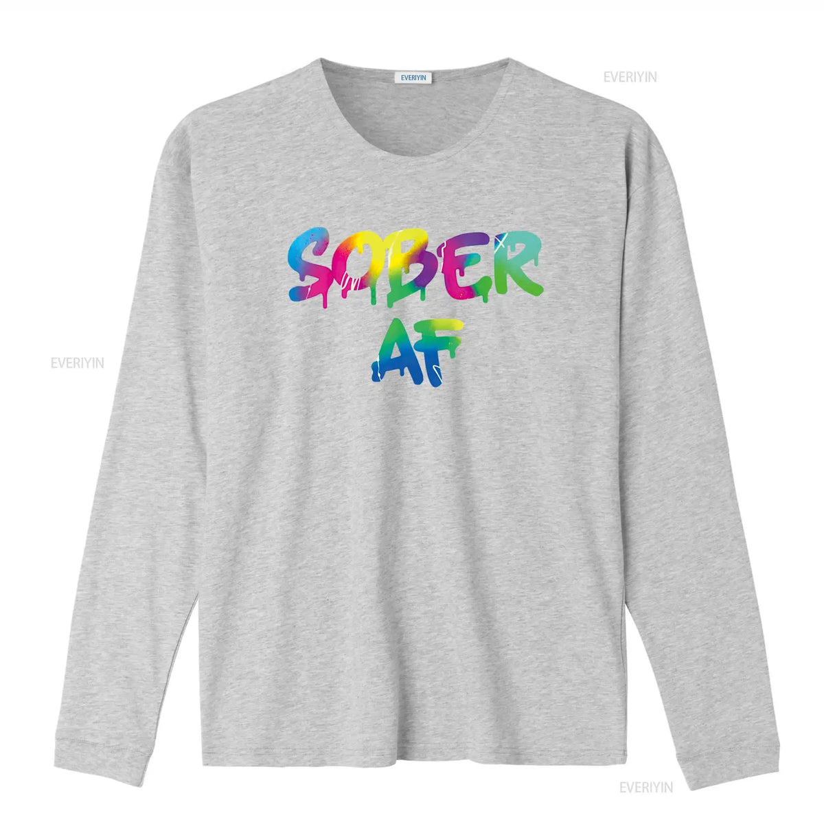 Funny Sobriety gift 12 Step Program Sober AF T Shirt vintage Washed homme designer clothes Comfortable Breathable Stylish